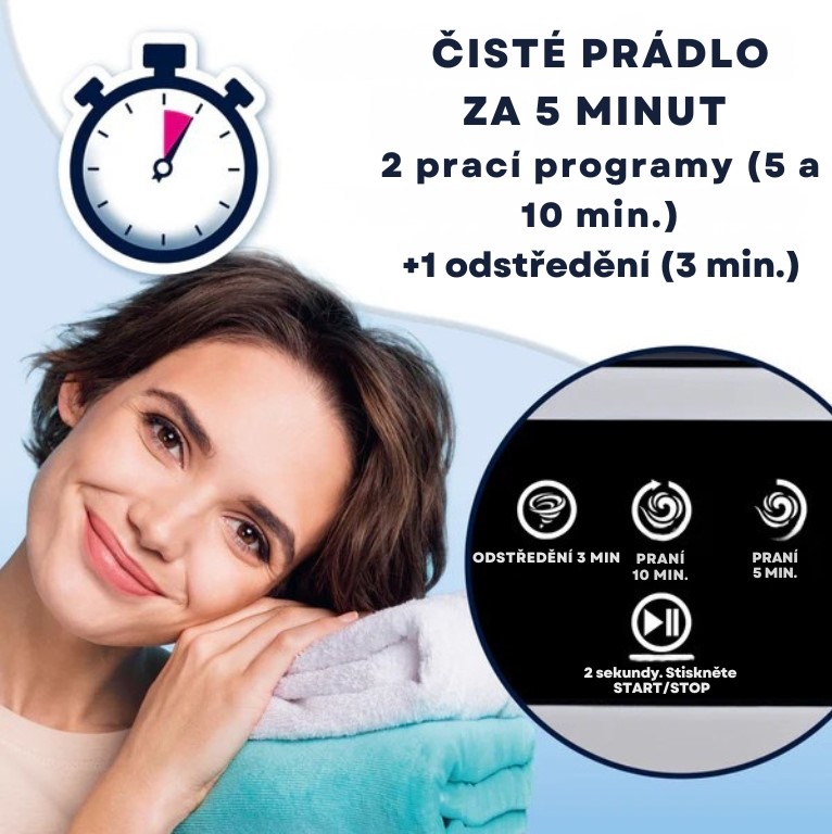 CLEANmaxx Skládací mini pračka 15056